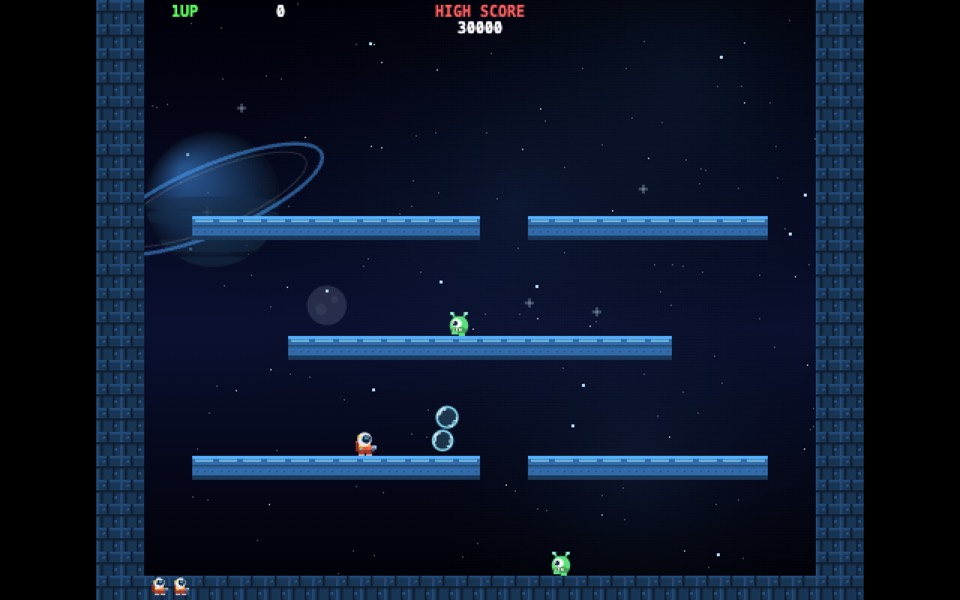 Alien Blaster: a spaceman fighting aliens across platforms